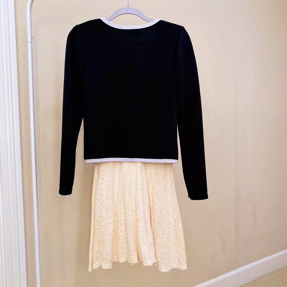 Black Long Sleeve Bow Embellished Crop Coat - Picture 3 of 5